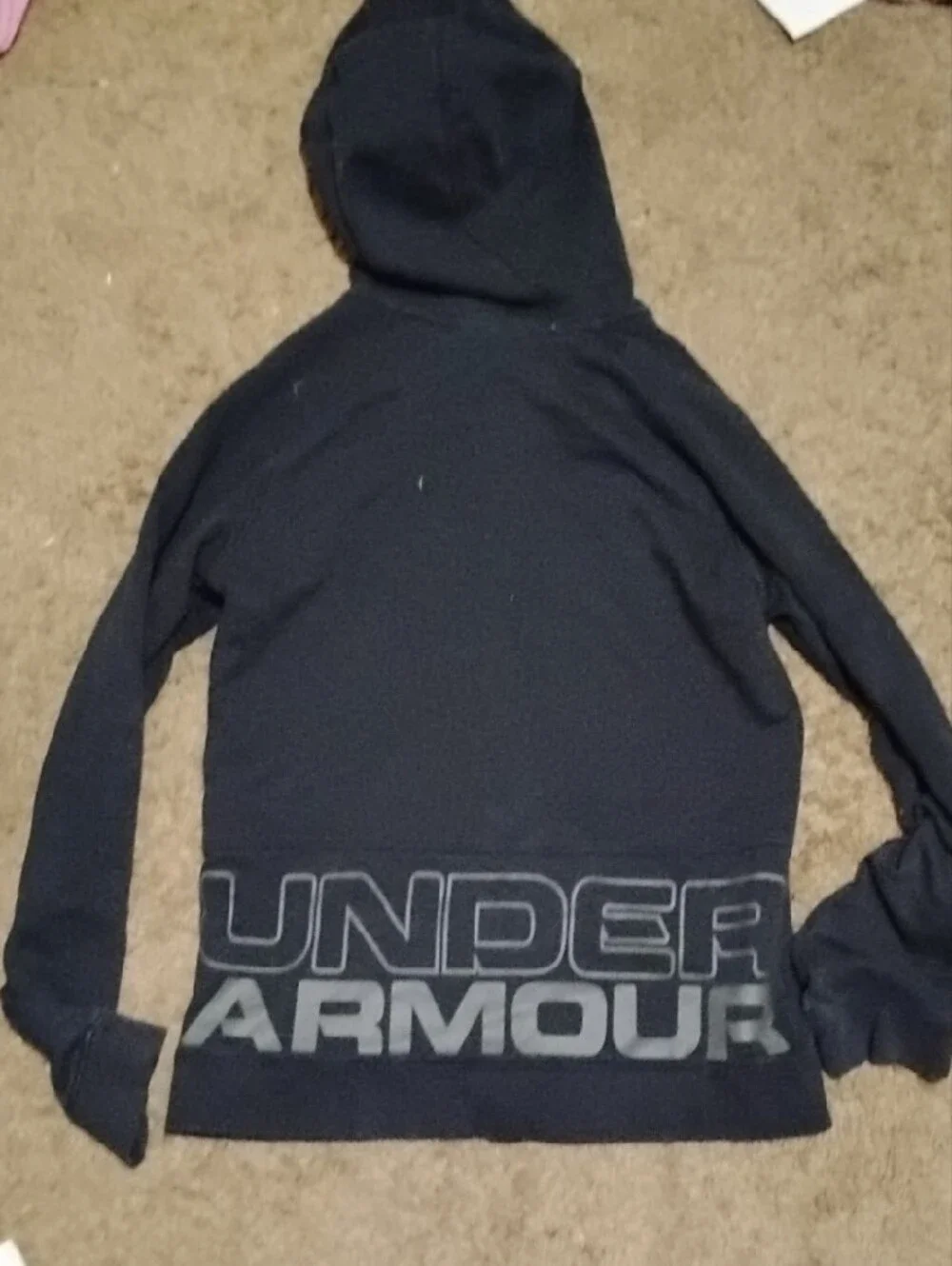 Black Youth  Under Armour Jacket In Size Large